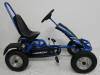 Kart a pedales infantil sport azul Pekecars vista lateral