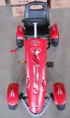 Kart a pedales para niños Pekecars sport medium rojo vista frontal