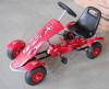 Kart a pedales infantil Pekecars sport medium rojo vista lateral derecha
