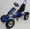 Kart a pedales infantil sport azul Pekecars vista lateral derecha