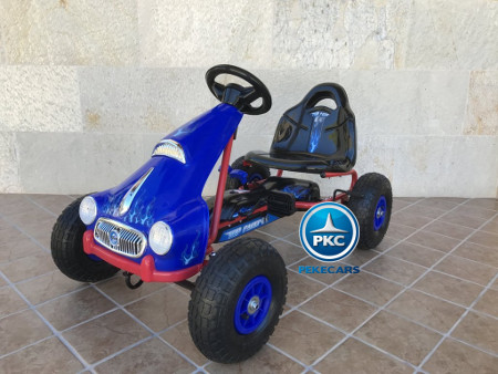 Kart a pedales flame azul Pekecars