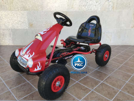 Kart a pedales flame rojo Pekecars