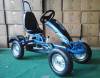 Kart a pedales infantil sport azul Pekecars vista lateral izquierda