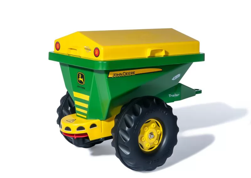 Remolque Streumax John Deere realista para tractores infantiles
