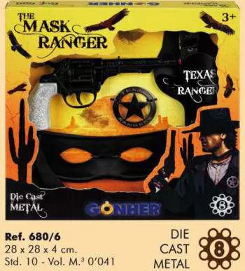 Estuche El Ranger Enmascarado 8 Tiros