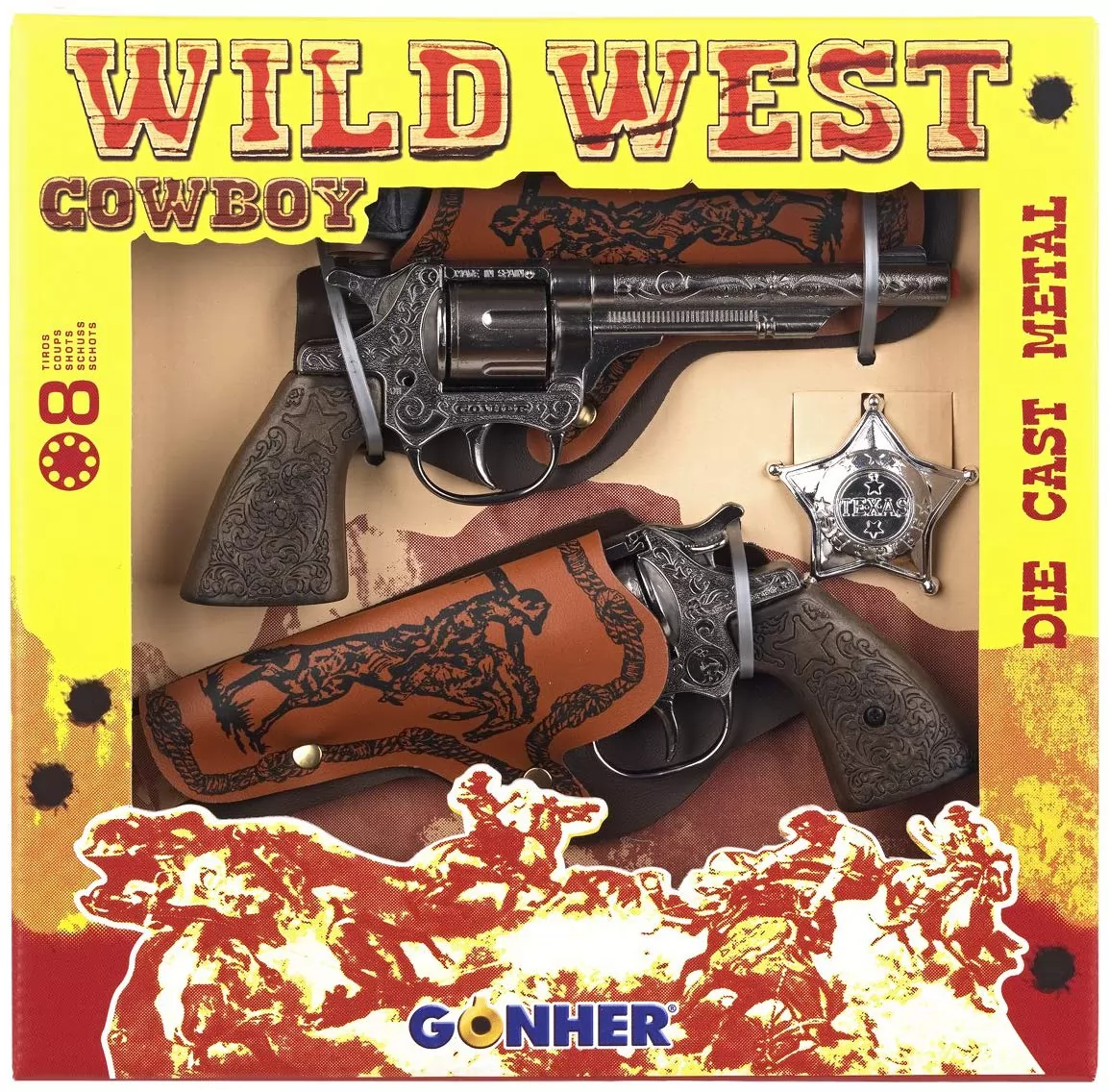 Set de Cowboy con Pistolas Dobles
