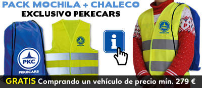 Chaleco y mochila pekecars
