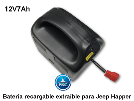 Bateria extraible para jeep happer 12v 7ah