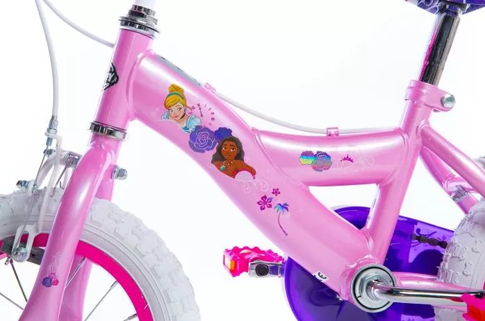 bicicleta para niña de 6 años princesas 12 acero toimsa - cuadro lateral izquierdo