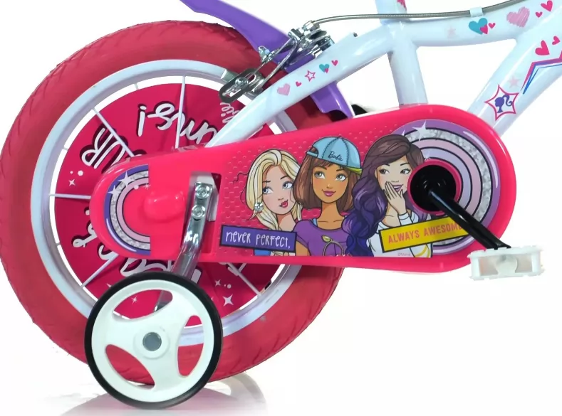 Bicicleta Barbie 14 pulgadas - sección trasera