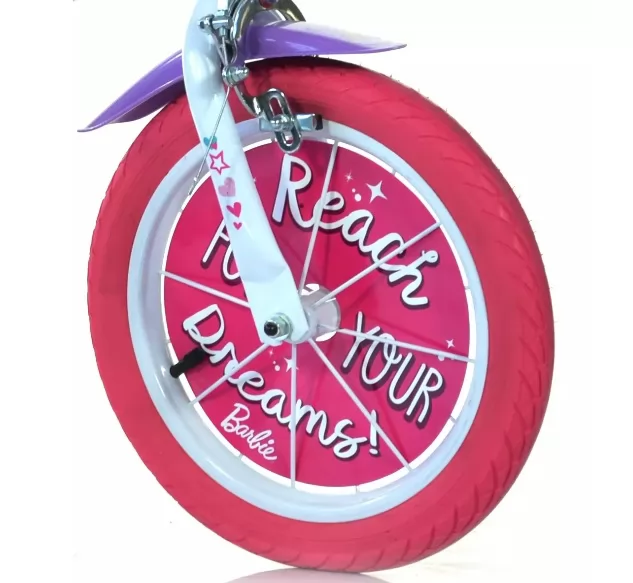 Bicicleta Barbie 14 pulgadas - rueda delantera