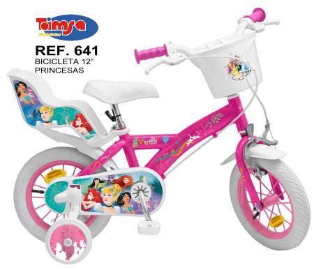 BICICLETA PRINCESAS DISNEY LATERAL DERECHO