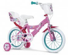 Bicicleta Infantil Peppa Pig De 14 Pulgadas – Rosa Con Cesta, Timbre Y Ruedas Laterales – Para Niñas De 3 A 5 Años