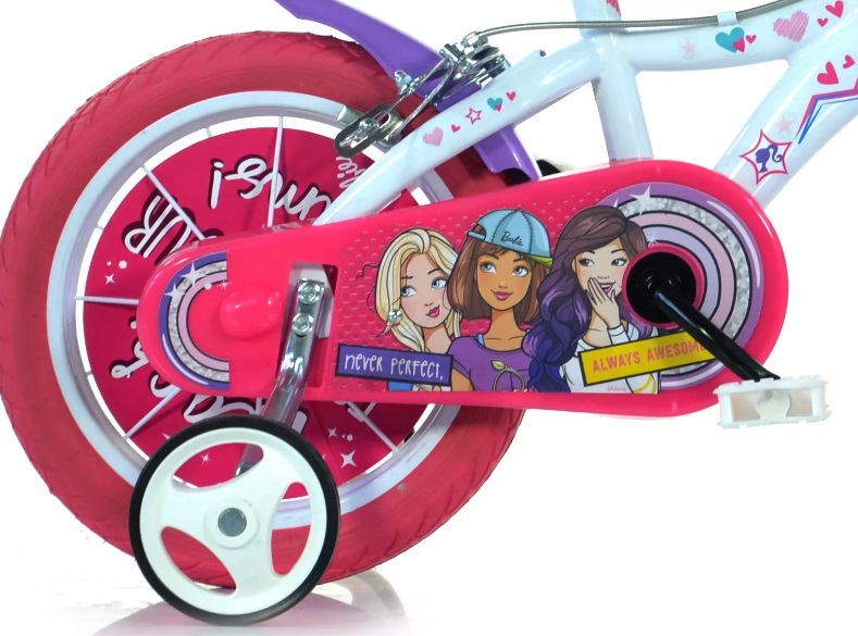 Bicicleta Barbie 16 pulgadas - sección trasera
