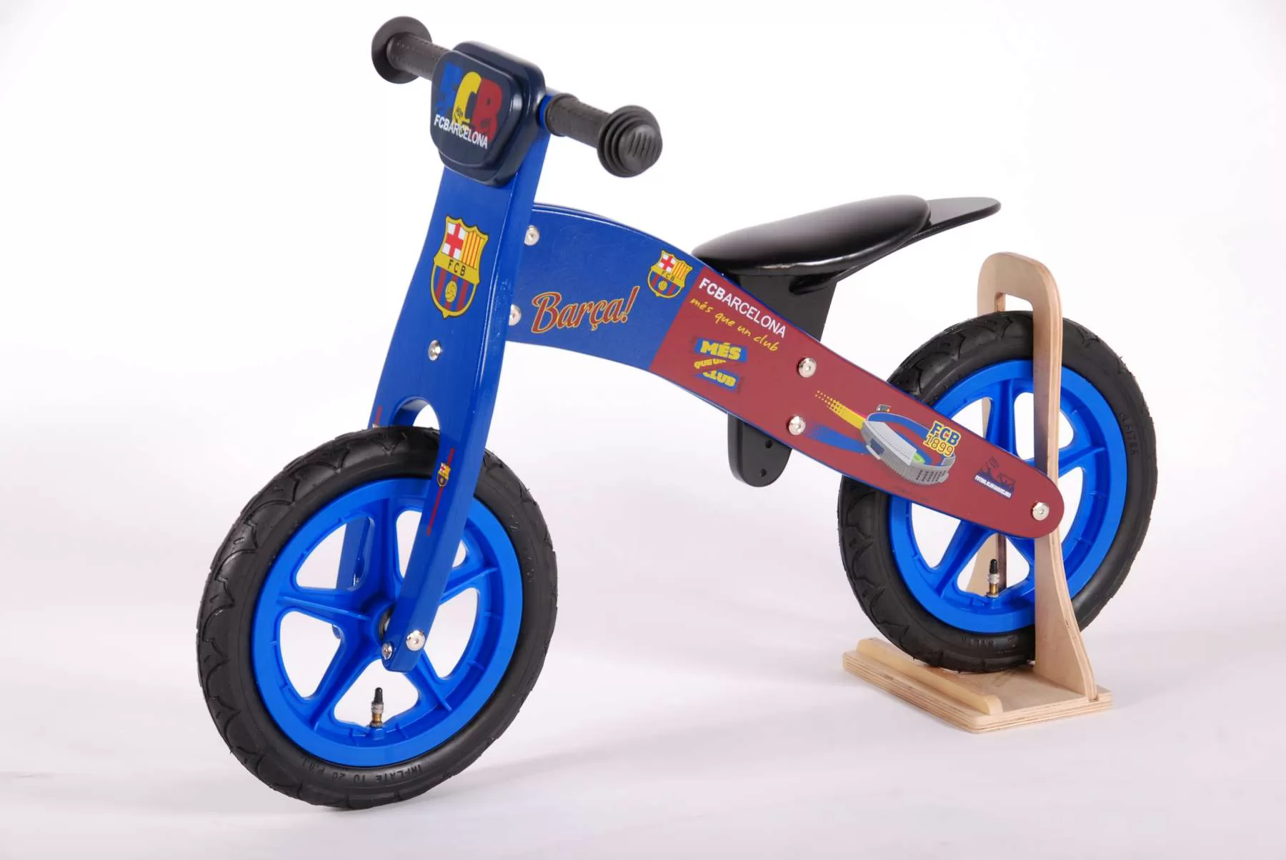 Bicicleta de Madera 12 Pulgadas del Barcelona - vista diagonal