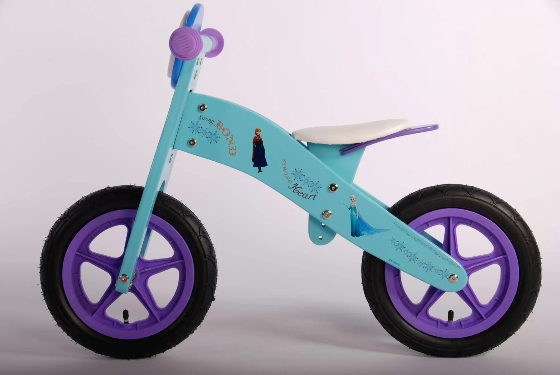 Bicicleta de Madera Frozen 12 Pulgadas - vista lateral izq.
