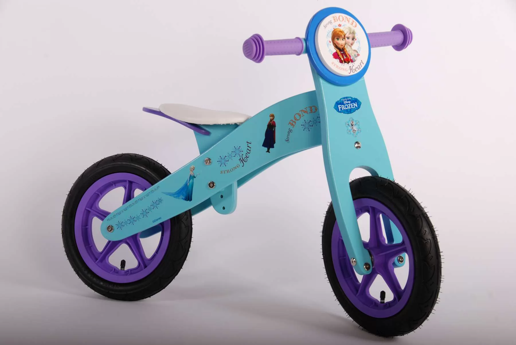 Bicicleta de Madera Frozen 12 Pulgadas - vista diagonal