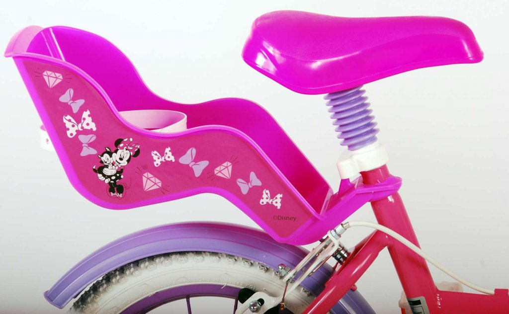 Bicicleta Minnie 14 Pulgadas - portamuñecas