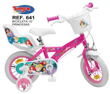 BICICLETA PRINCESAS DISNEY LATERAL DERECHO