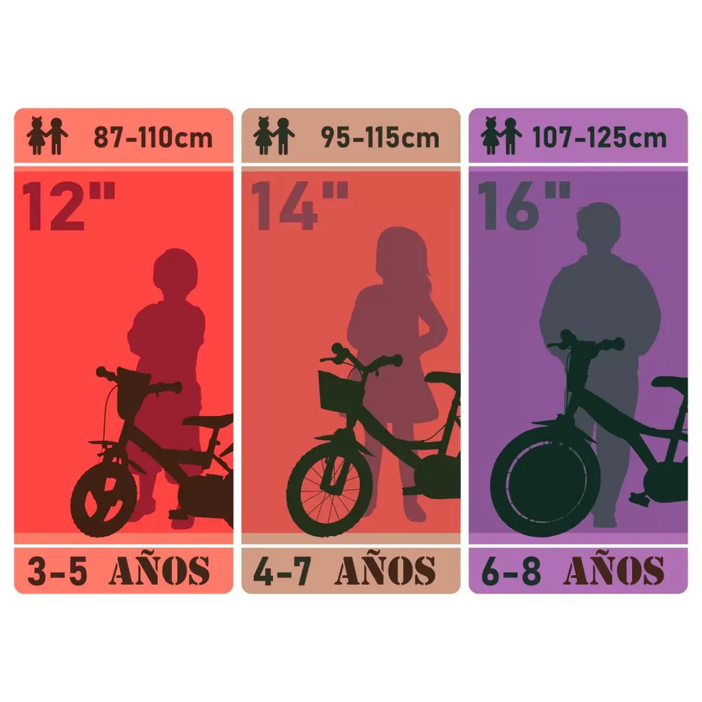 bicicleta para niños de 4 a 7 años BMX 14