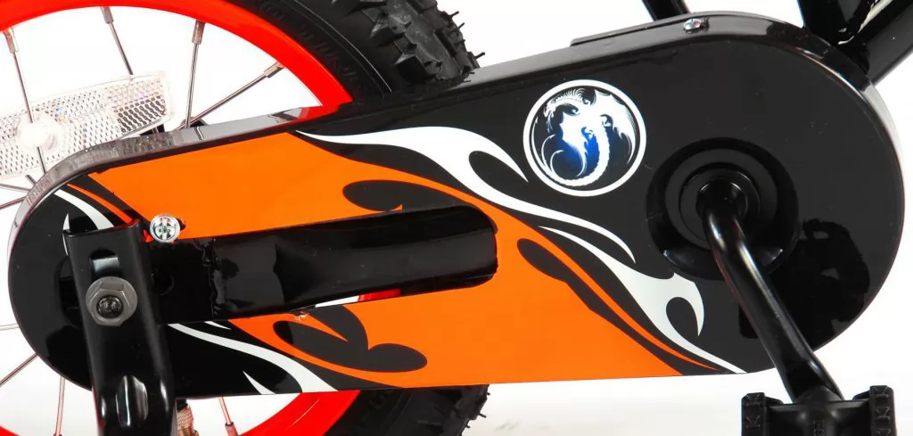 Bicicleta Motorbike de 16 pulgadas Naranja - cubrecadena