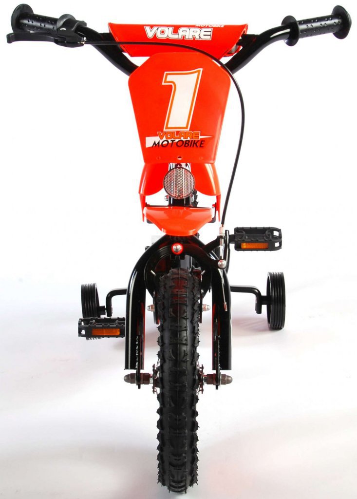 Bicicleta Motorbike de 12 pulgadas Naranja - frontal