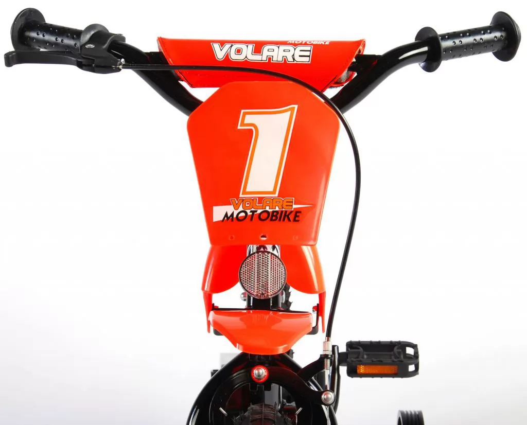 Bicicleta Motorbike de 16 pulgadas Naranja - embellecedor