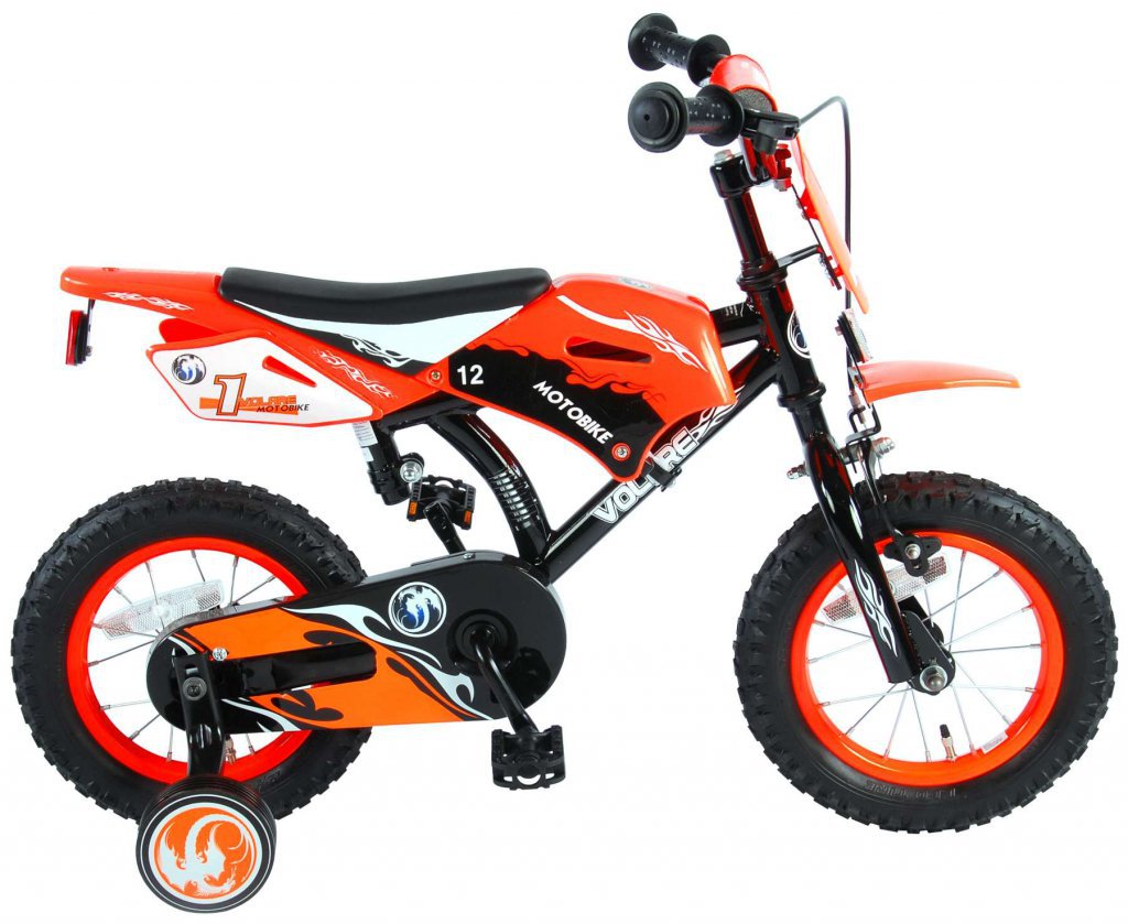 Bicicleta Motorbike de 12 pulgadas Naranja