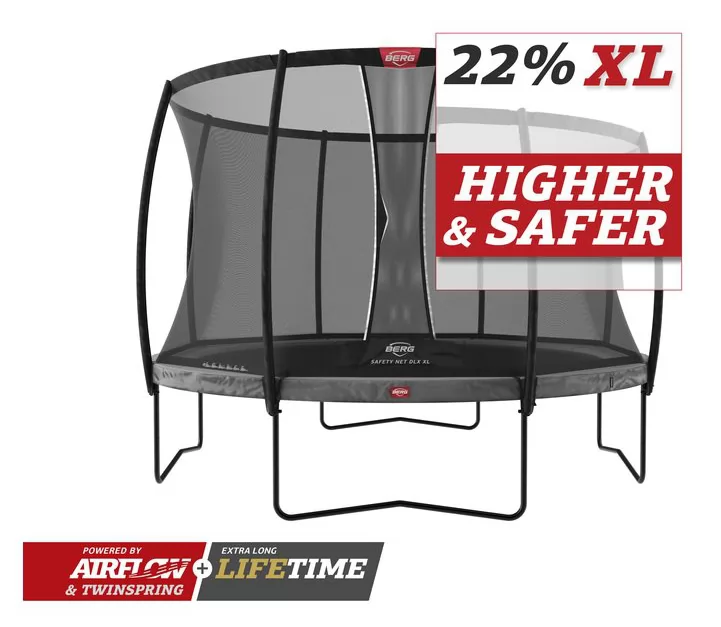 CAMA ELASTICA BERG ELITE REGULAR 430 GREY + SAFETY NET DLX XL