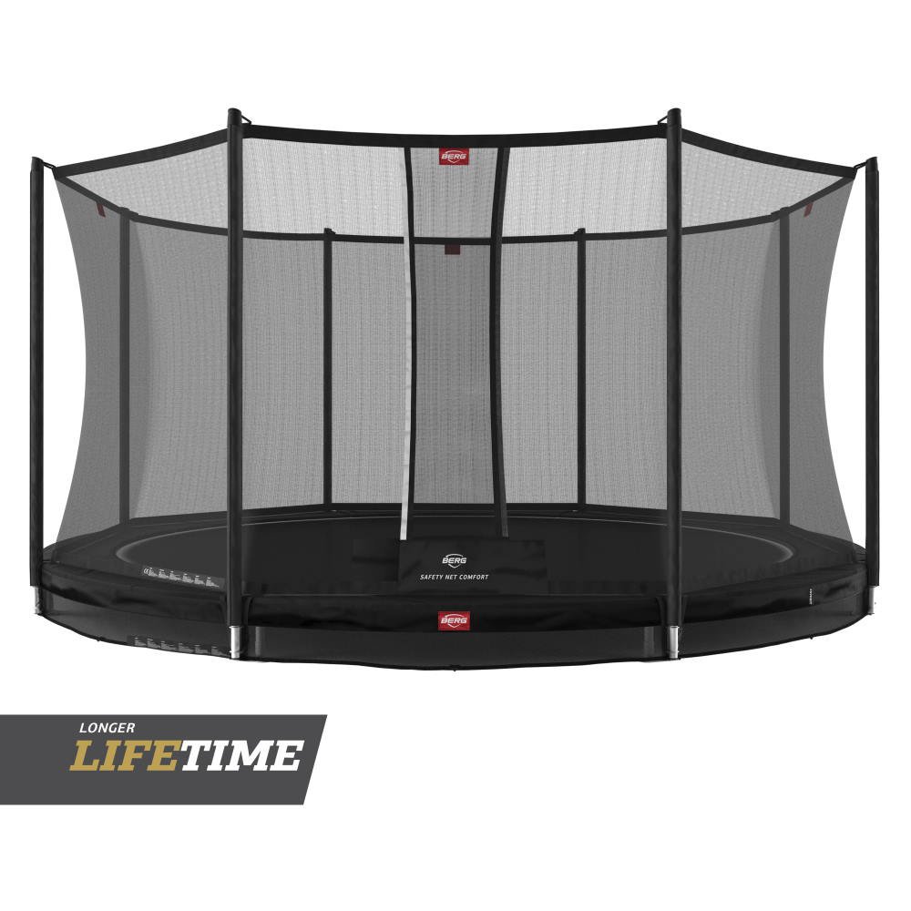 CAMA ELÁSTICA BERG FAVORIT INGROUND 430 BLACK + SAFETY NET COMFORT
