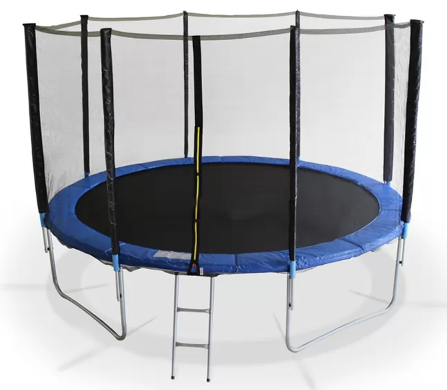 Cama Elastica Azul 360cm con Funda y Escaleras