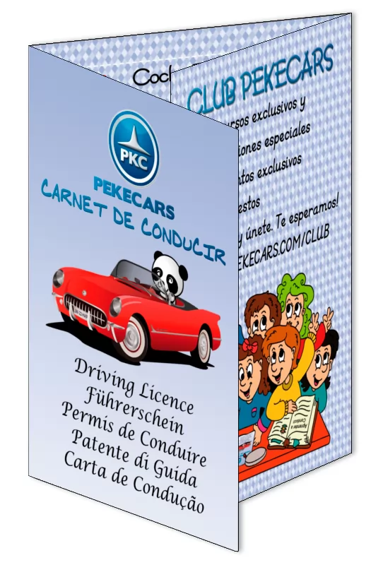 Carnet de conducir infantil Pekecars