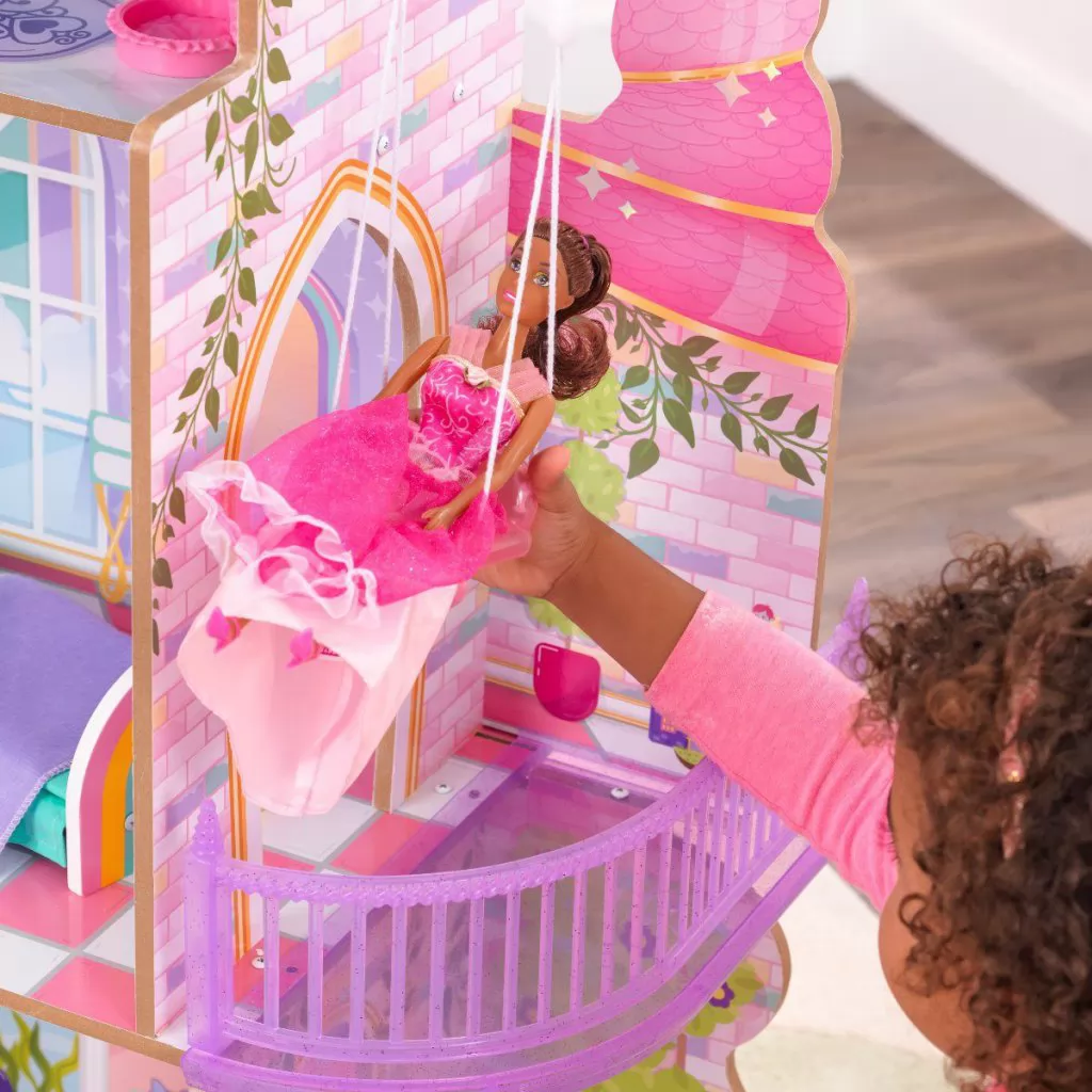 Kidkraft Casa de Muñecas Sirenas y Unicornios - columpio