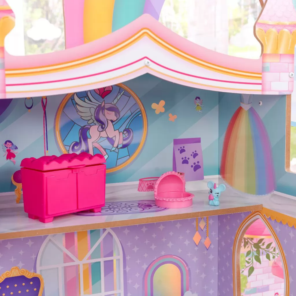 Kidkraft Casa de Muñecas Sirenas y Unicornios - baul
