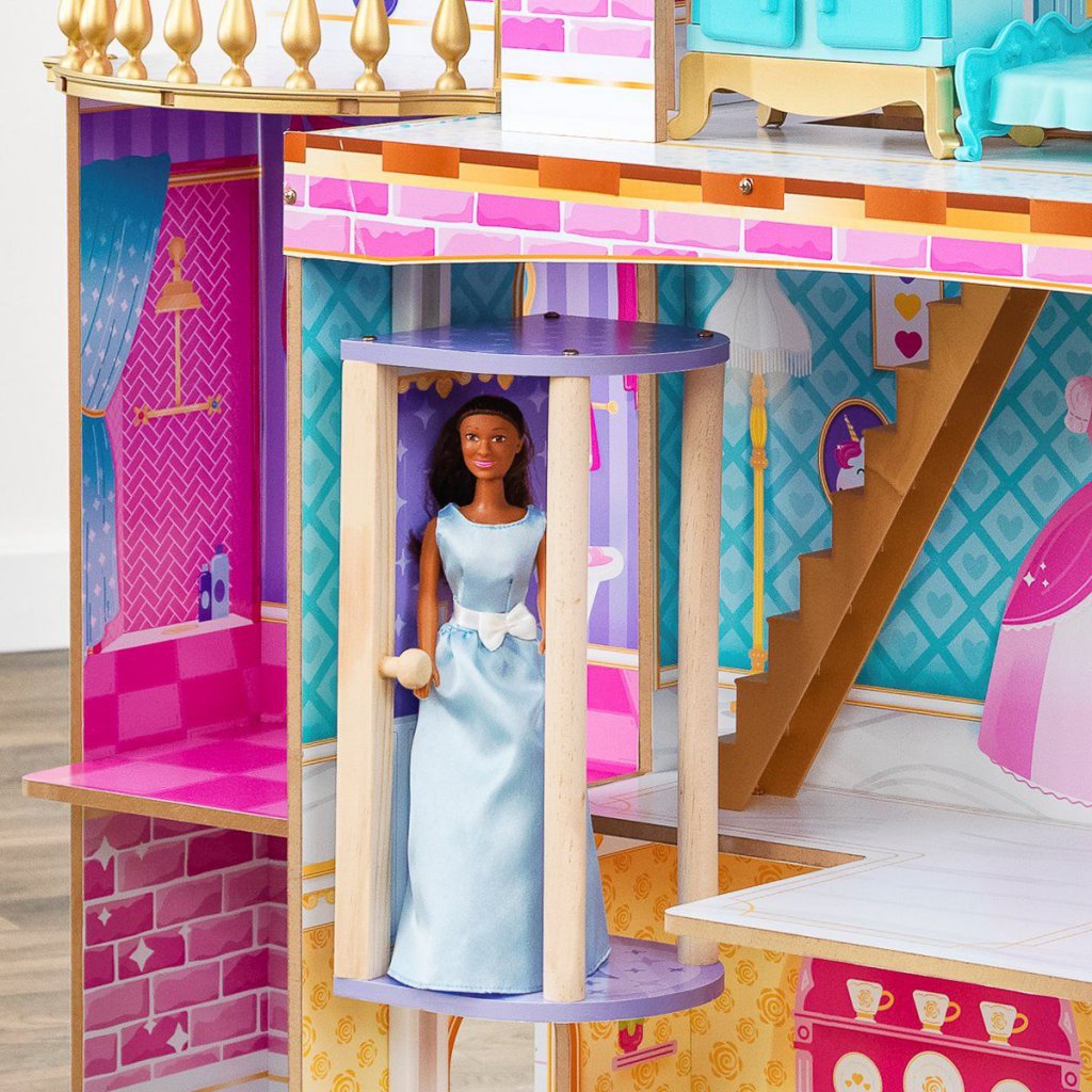 Kidkraft Casa De Muñecas Castillo Fiesta de Princesas - ascensor