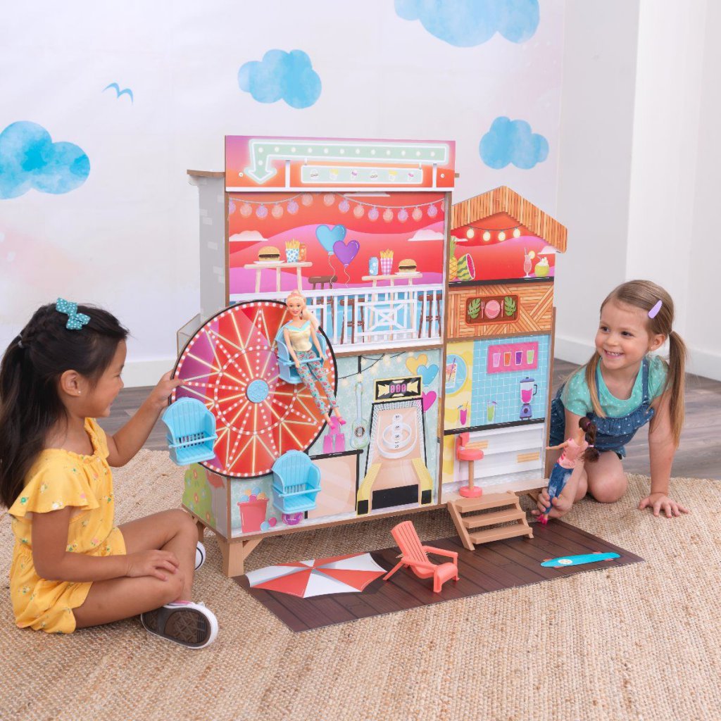 Kidkraft Casa De Muñecas Casa de la Playa Diversion en la Noria - vista casita