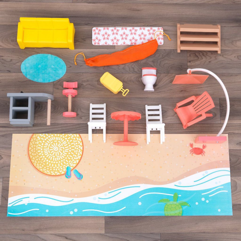 Kidkraft Casa De Muñecas Casa de la Playa Diversion en la Noria - accesorios