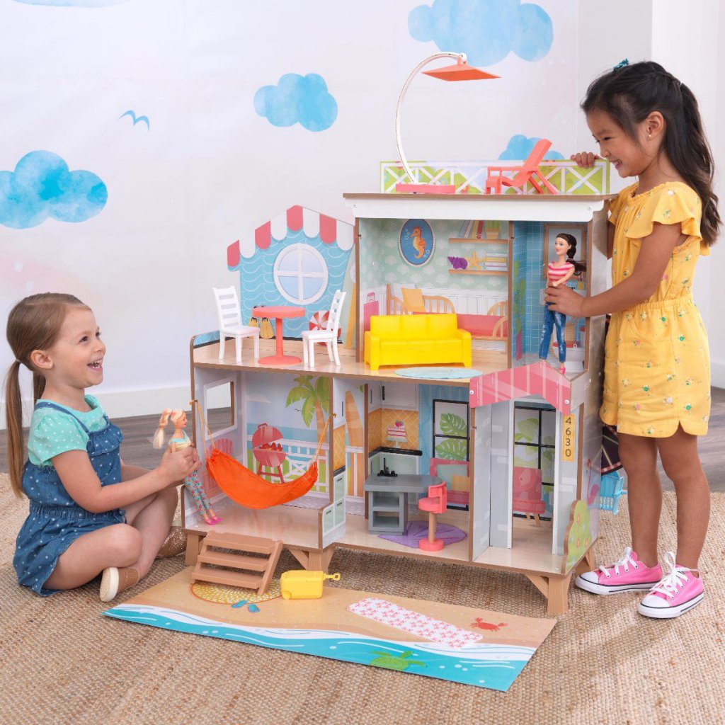 Kidkraft Casa De Muñecas Casa de la Playa Diversion en la Noria