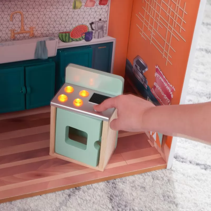 Kidkraft Casa de Muñecas Marlow - zoom cocina