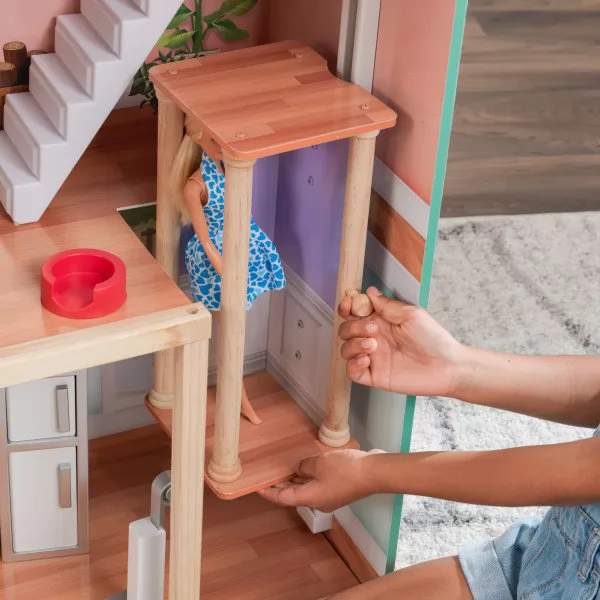 kidkraft casa de muñecas Dahlia 65987 - ascensor