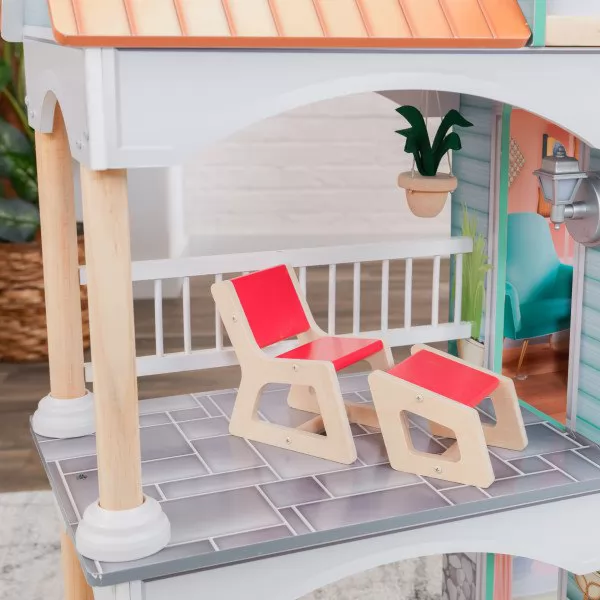 kidkraft casa de muñecas Dahlia 65987 - terraza