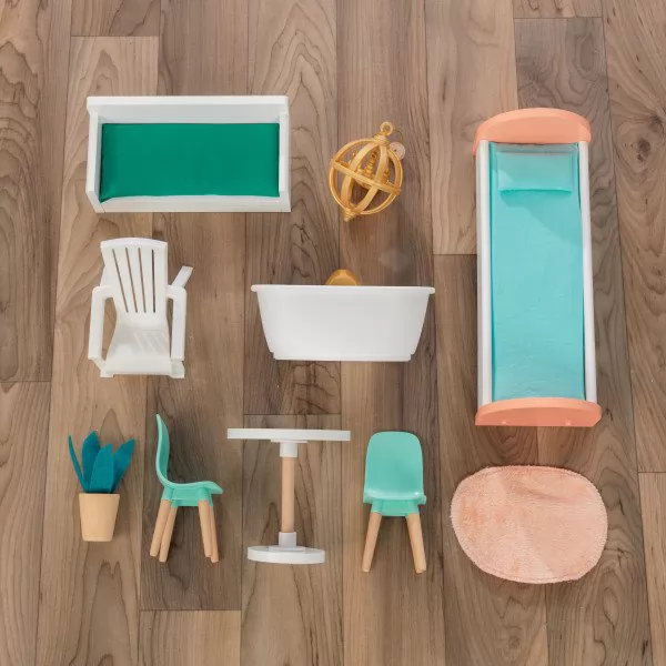 kidkraft casa de muñecas Emily 65988 - muebles y accesorios