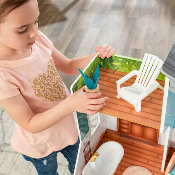 kidkraft casa de muñecas Emily 65988 - porche