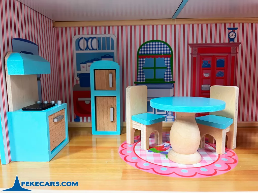 casa de muñecas grande infantil colores pastel