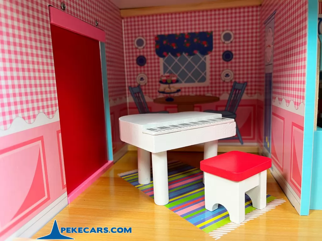 casa de muñecas juguete infantil colores pastel