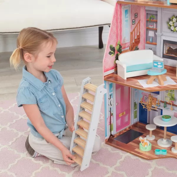 kidkraft casa de muñecas Matilda 65983 - escalera movil