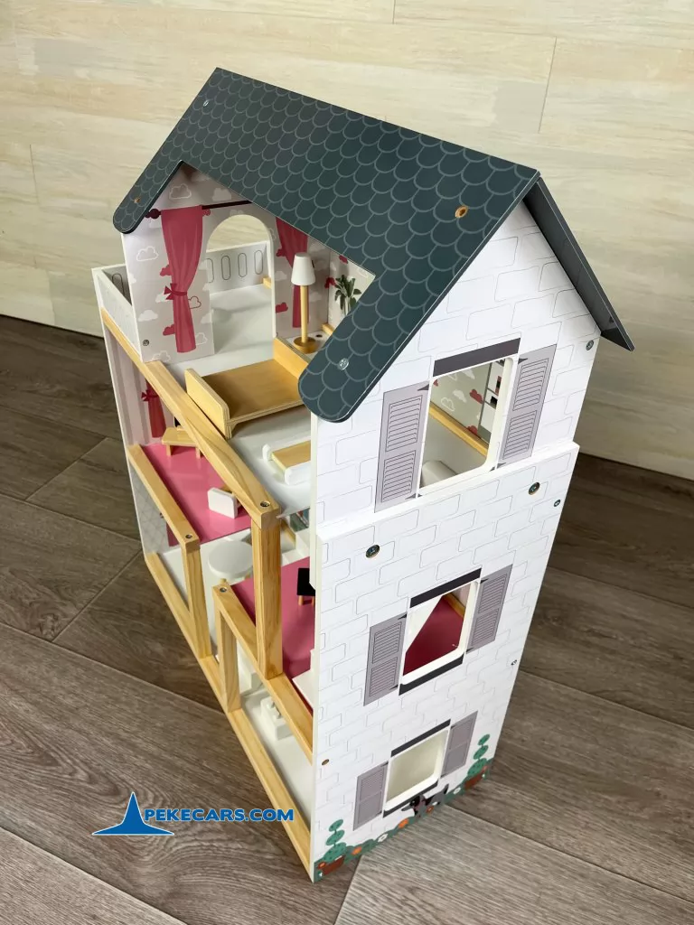 casa de muñecas madera casita infantil chic luces accesorios