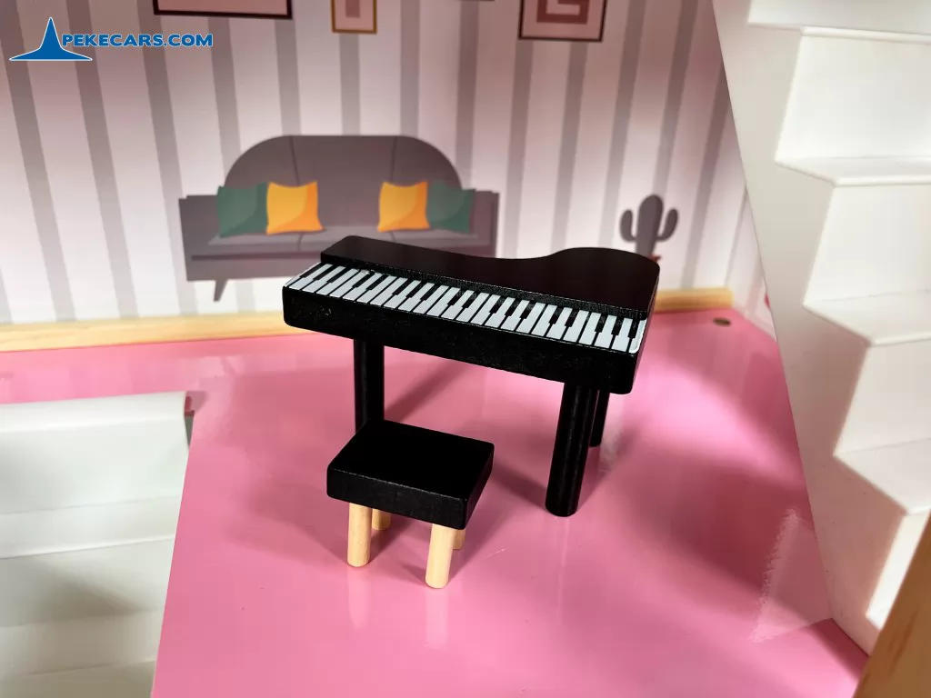 casas de muñecas grandes casita infantil chic luces accesorios
