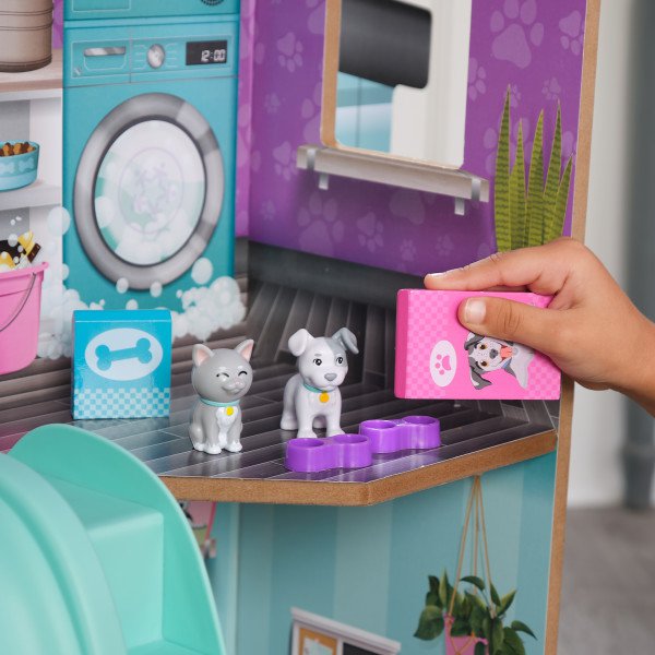 Kidkraft Casa de Muñecas Perfecta Mascota - comedero mascotas