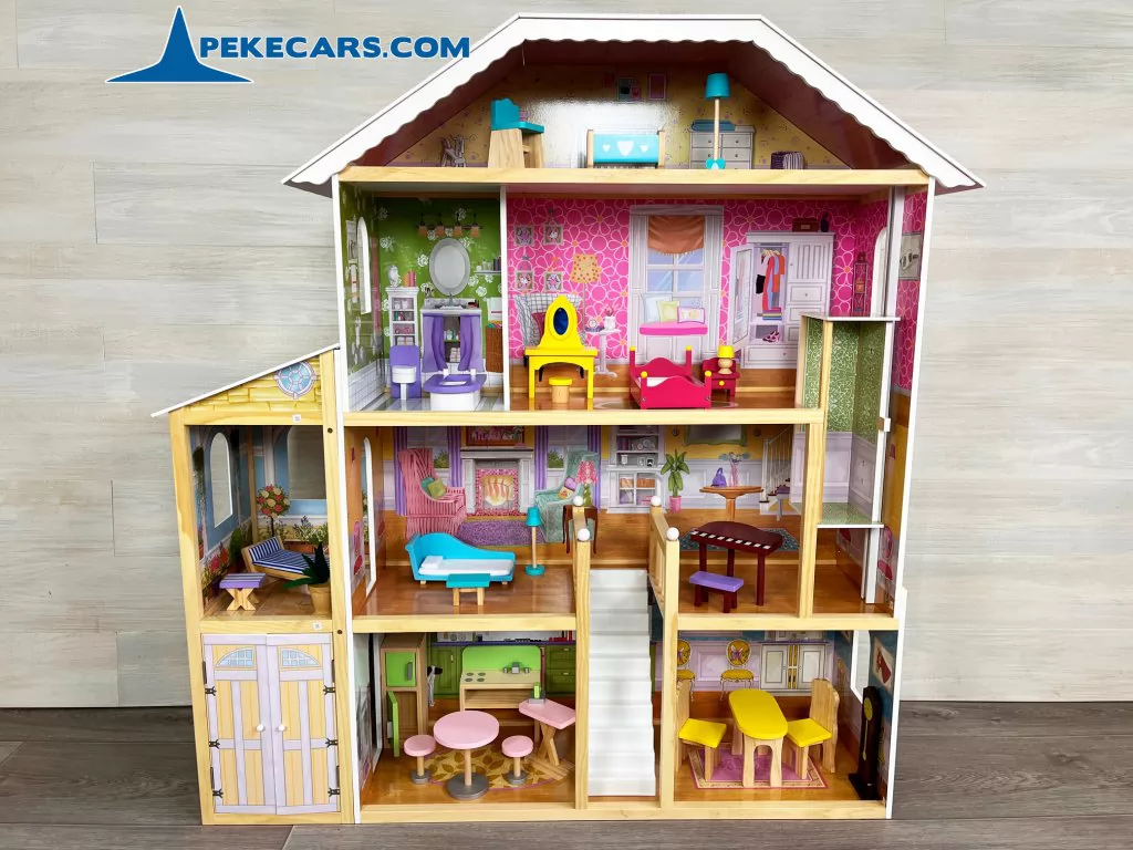 casa de muñecas madera munecas gran mansion